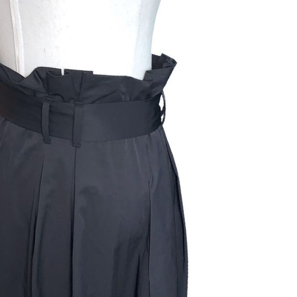 ZARA BLACK A-LINE PLEATED SKIRT WITH BELT | NEW WITH TAGS | NO FLAWS | MEDIUM - Picture 7 of 11